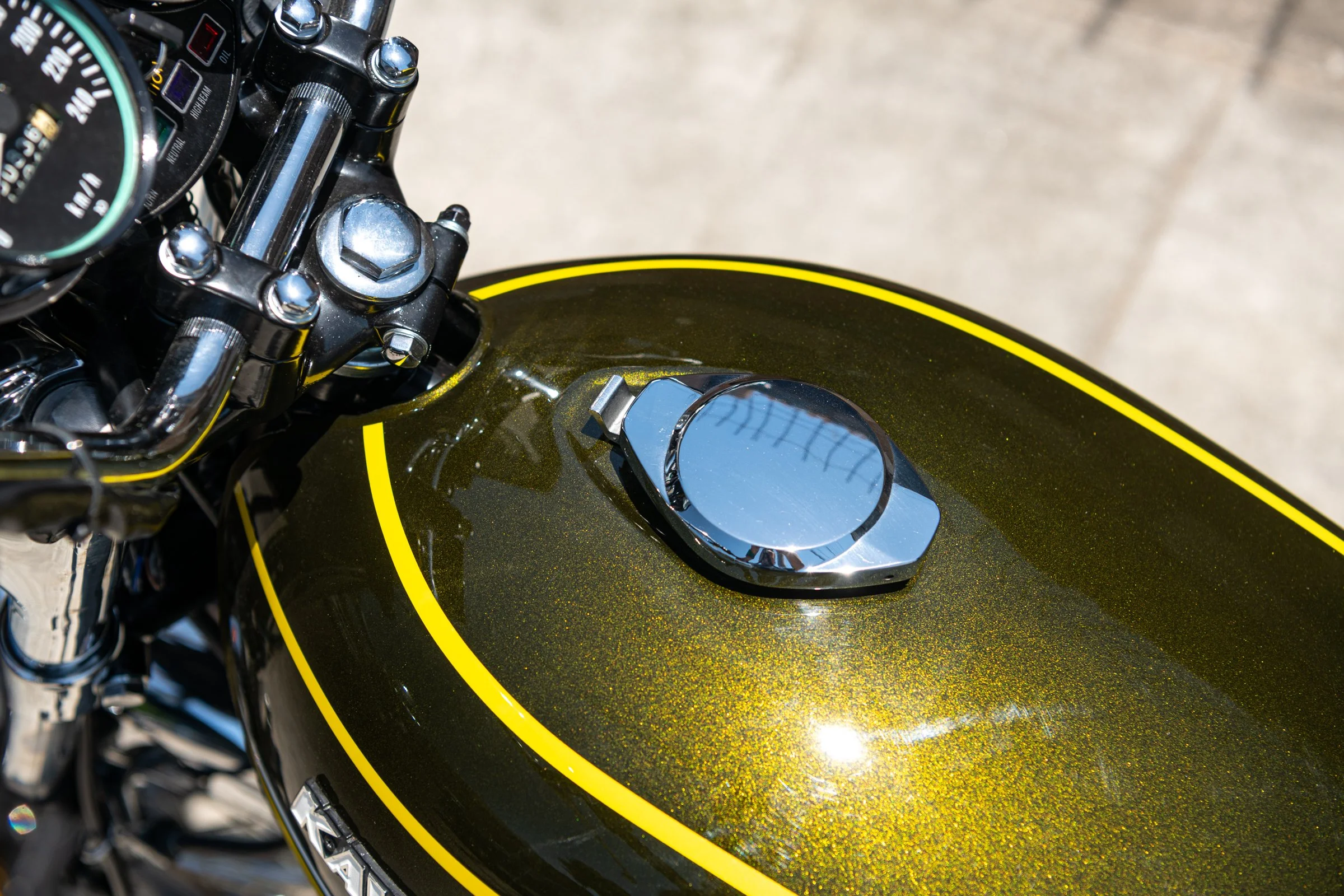1974 Kawasaki Z1A 900 Giallo d286 — Bello Moto SF